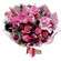 букет из роз и тюльпанов с лилией. Казахстан