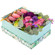 макаруны и цветы в коробочке. Польша